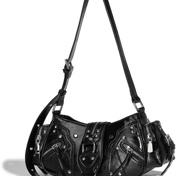 Shoulder Purse for Women, Leather Women's Handbag Y2k Aesthetic Coquette Shoulde - Picture 1 of 9